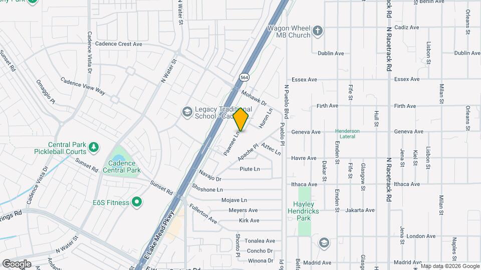 1121 Pawnee Ln Map and Location Details