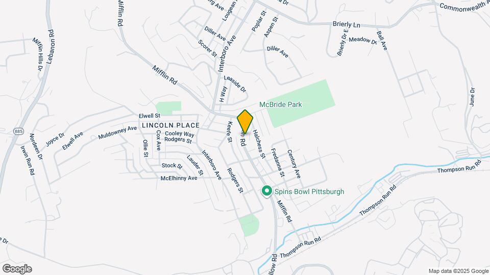 5419 Mifflin Rd Map and Location Details