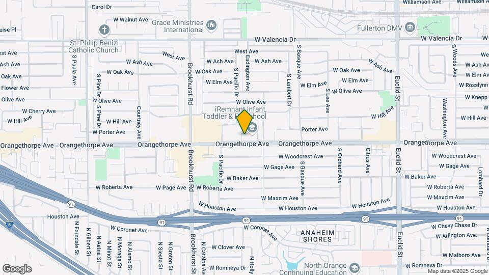 1551-1571 W Orangethorpe Ave Map and Location Details