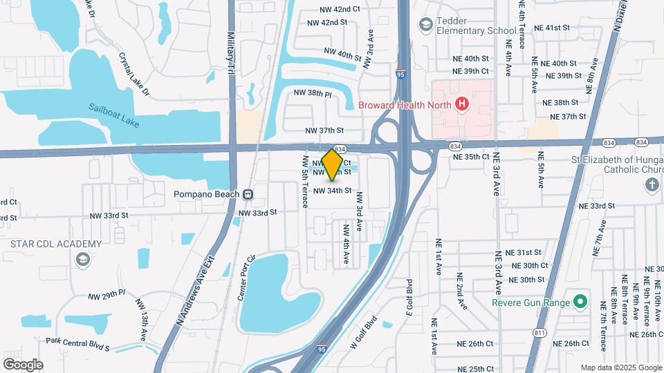 401 NW 34th St Map and Location Details