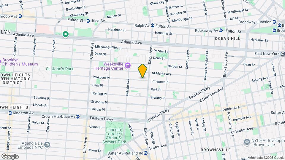 1610 Prospect Pl Mapa y Detalles de la Ubicación