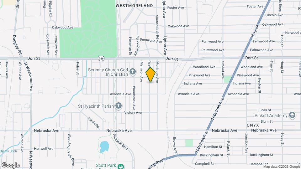 932 Waverly Ave Map and Location Details