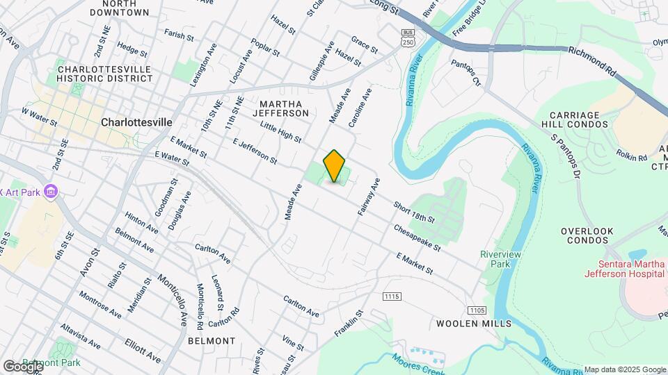 1321 Chesapeake St Map and Location Details