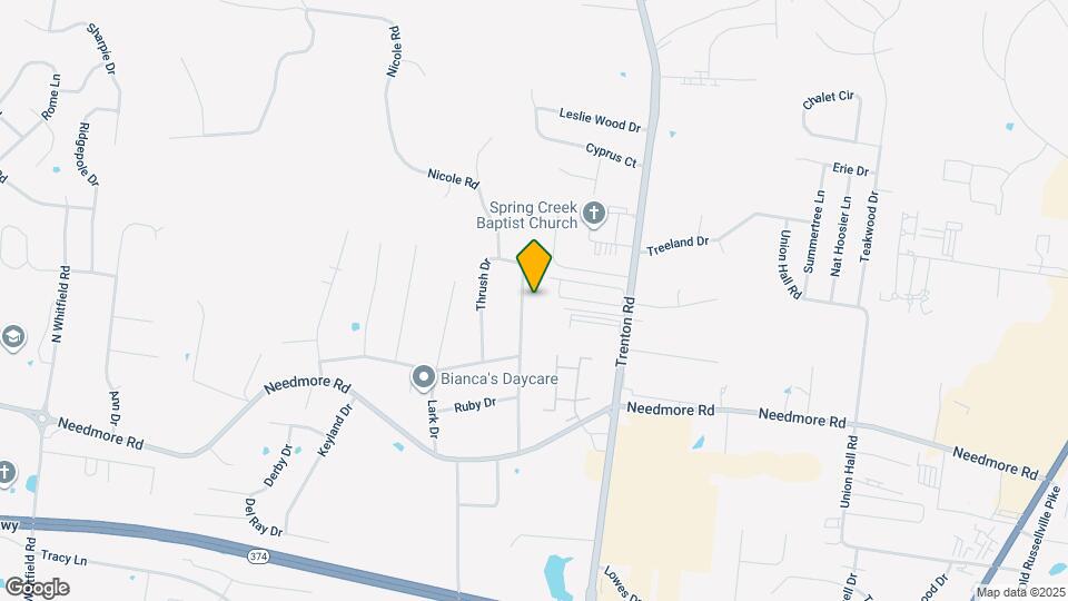 2811 Thrush Dr Map and Location Details