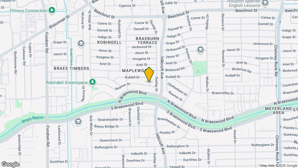 5822 Reamer St Map and Location Details