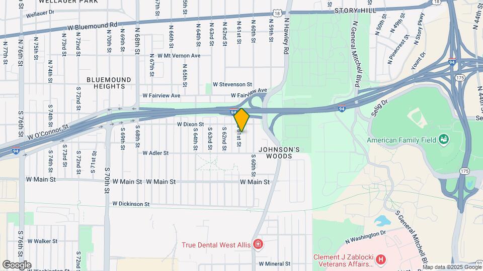 230 S 61st St Map and Location Details