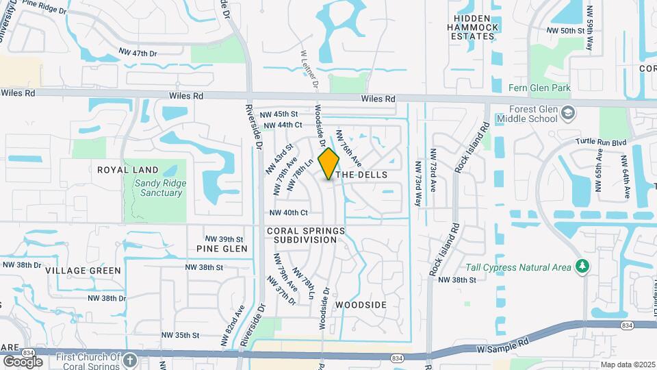 4140 Woodside Dr Map and Location Details
