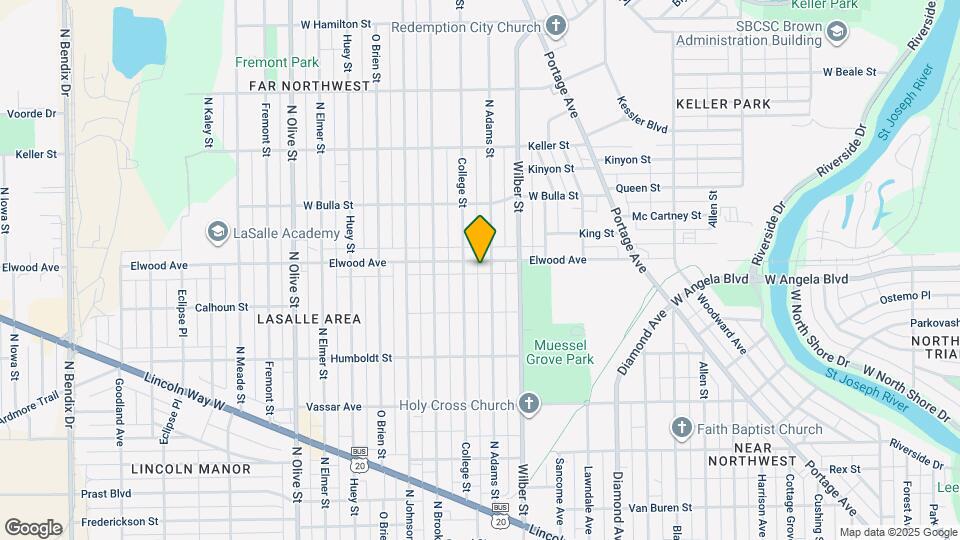 1710 Elwood Ave Map and Location Details