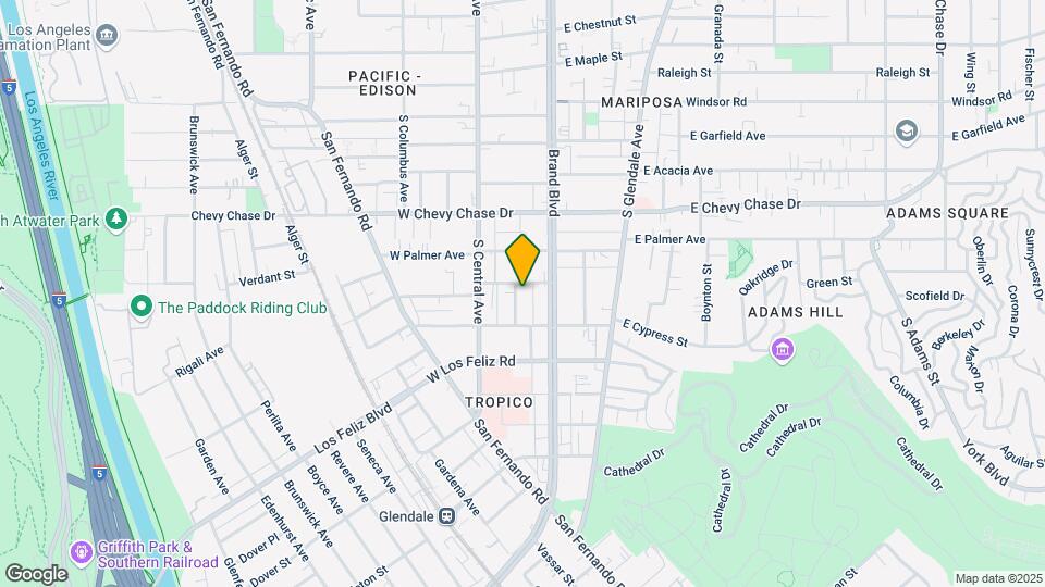 1234 S Orange St Map and Location Details