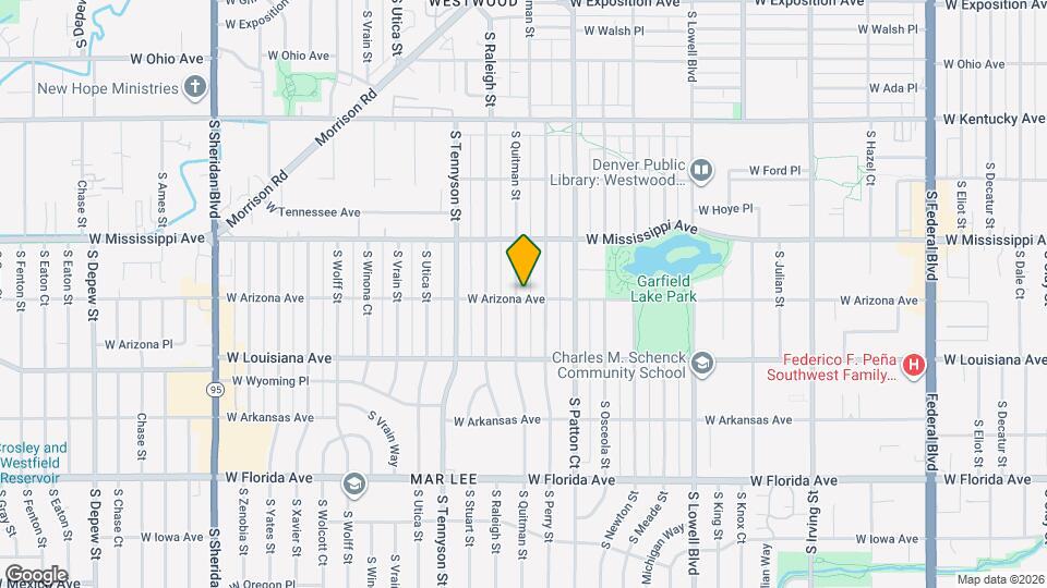 4095 W Arizona Ave Map and Location Details