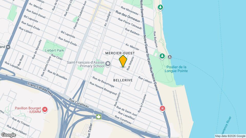 2037 Liébert Rue Map and Location Details