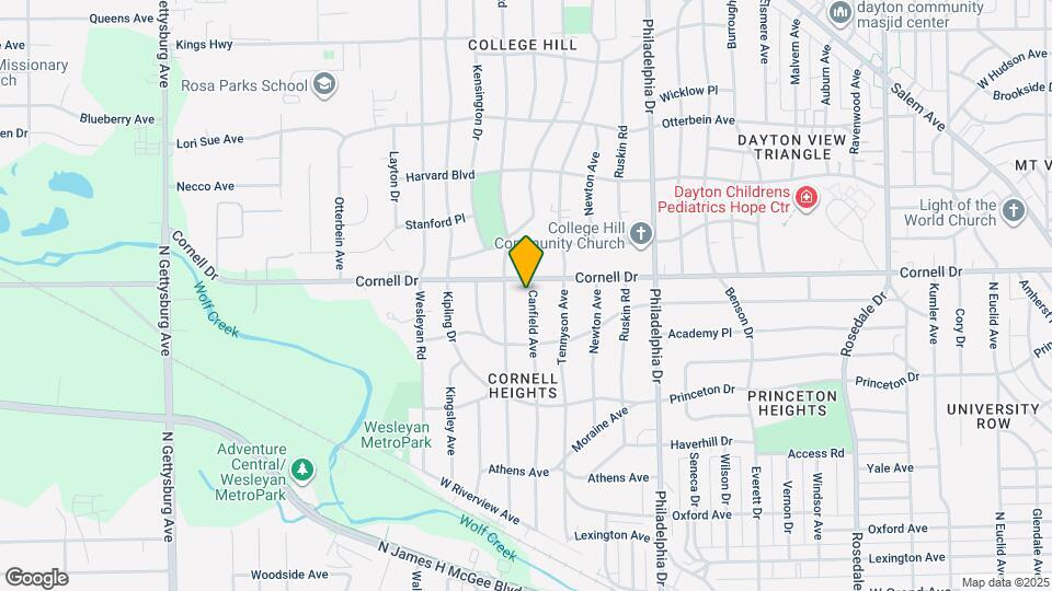 1551 Canfield Ave Map and Location Details