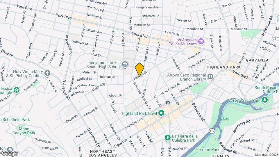 5622 Aldama St Map and Location Details