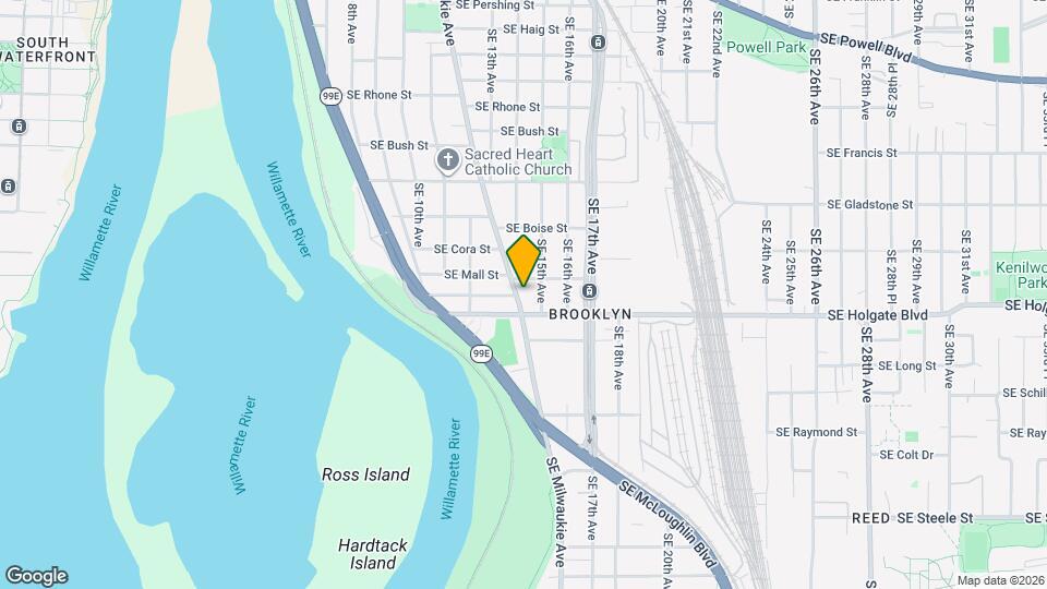 4454 SE Milwaukie Ave Map and Location Details