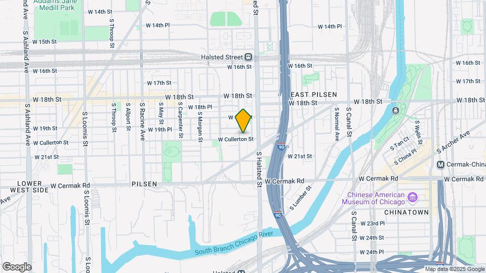 832 W Cullerton St Map and Location Details