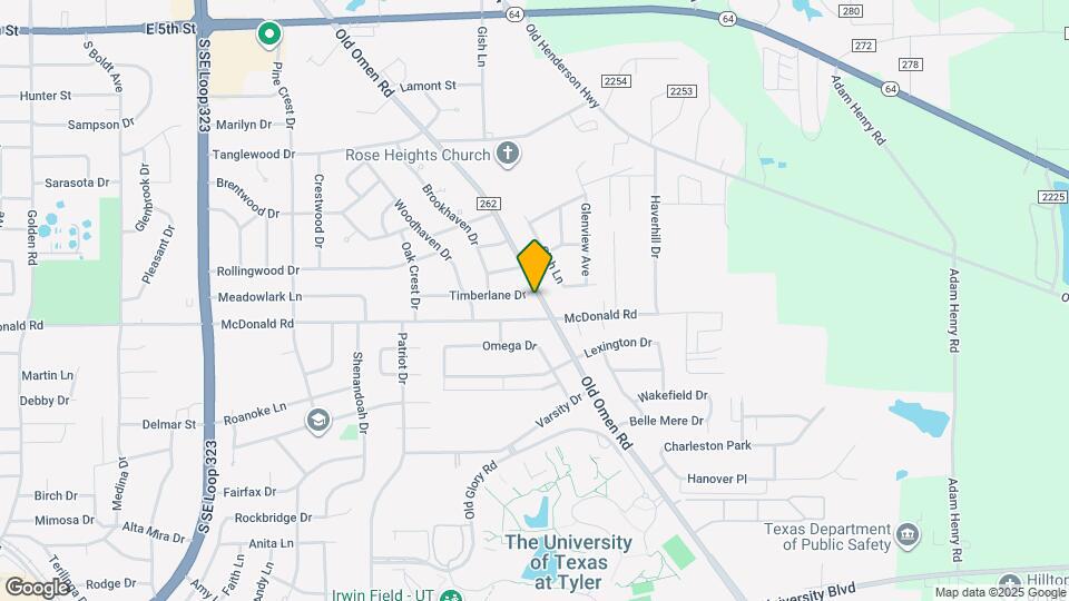 3417 Timberlane Dr Map and Location Details