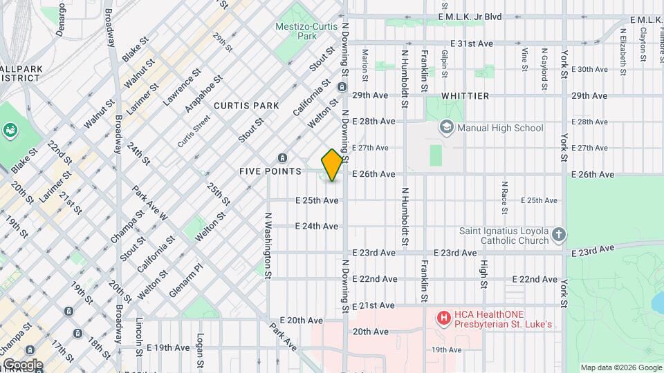 Charming Five Points home only blocks from downtown Mapa y Detalles de la Ubicación