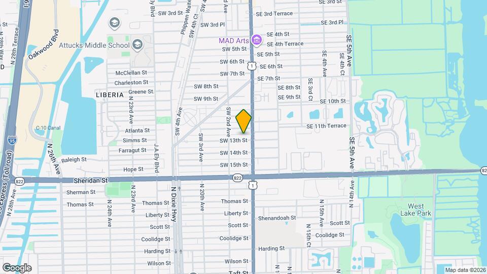 24 SW 13th St Mapa y Detalles de la Ubicación