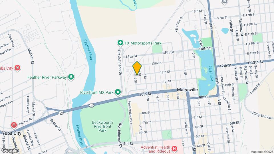 930 12th St Map and Location Details