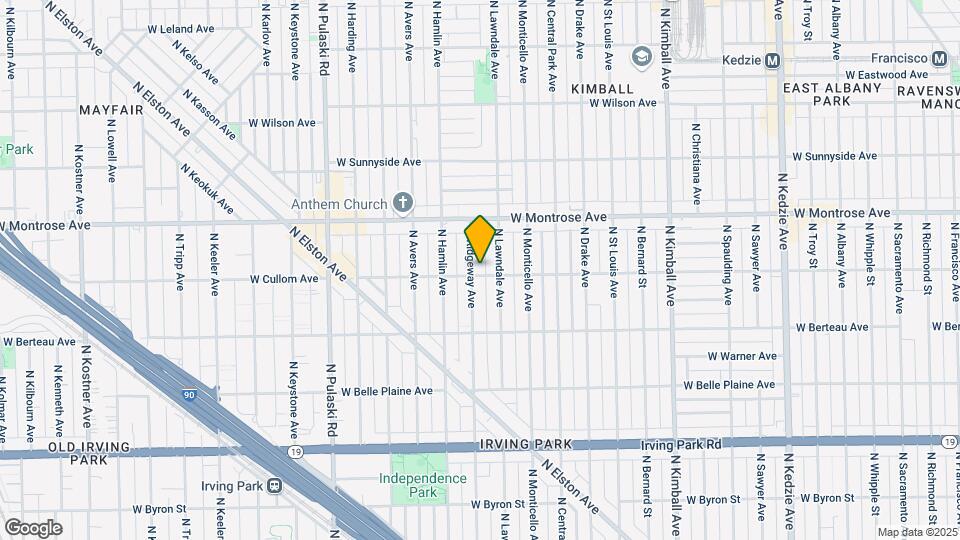 3714 W Cullom Ave Mapa y Detalles de la Ubicación