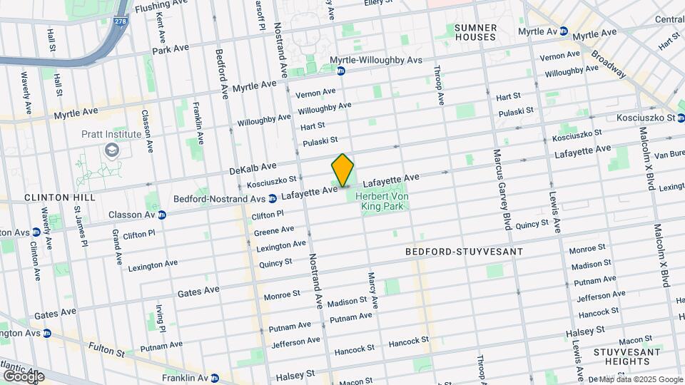 652 Lafayette Ave Map and Location Details
