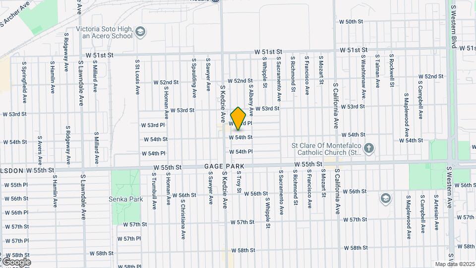 3128 W 54th St Map and Location Details