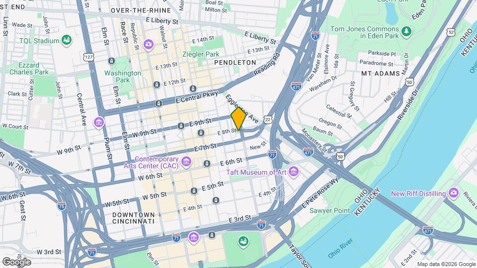 333 E 8th St Mapa y Detalles de la Ubicación