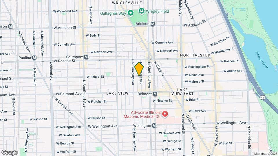 1043 W School St Map and Location Details