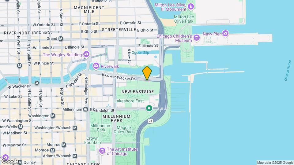 420 E Waterside Dr Map and Location Details