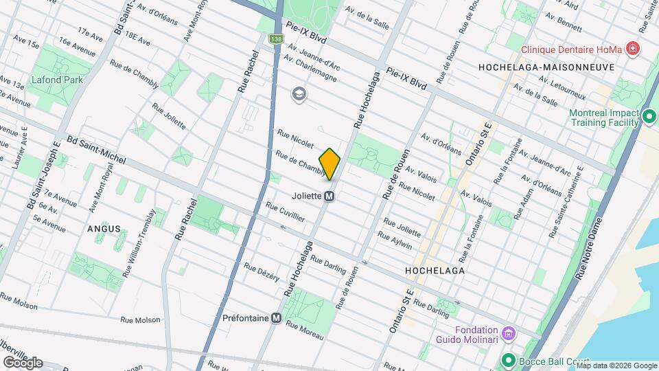 3605 Hochelaga Rue Map and Location Details