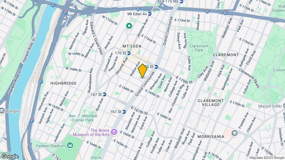 1325 Grand Concourse Map and Location Details