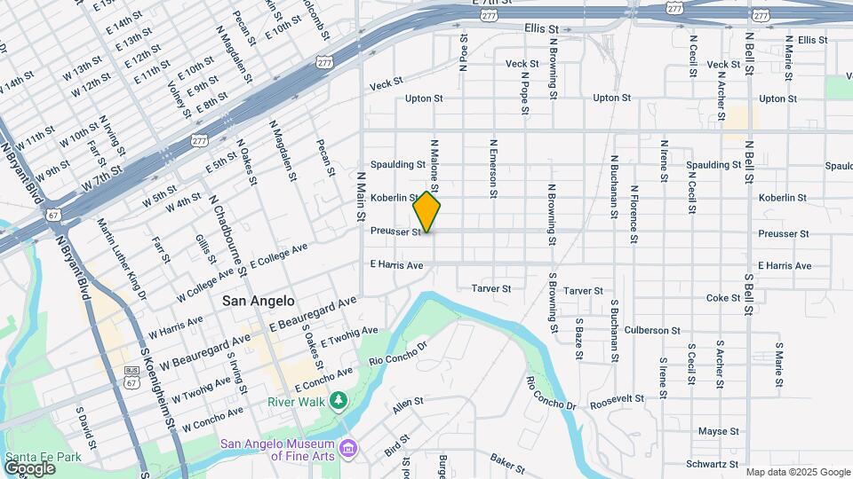 435 Preusser St Mapa y Detalles de la Ubicación