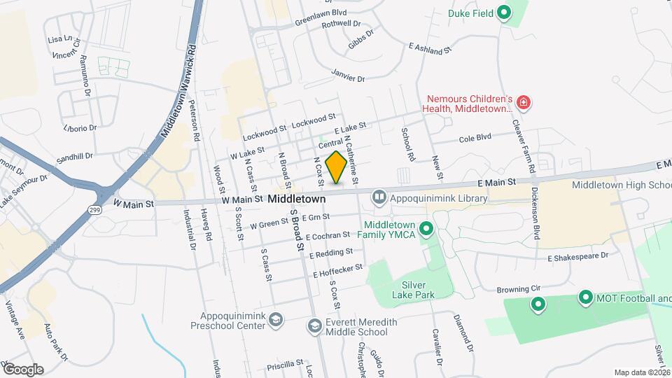 123 E Main St Map and Location Details