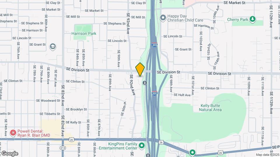 9234 SE Division St Map and Location Details