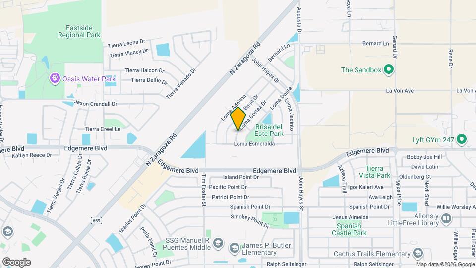 3716 Loma Cortez Dr Map and Location Details