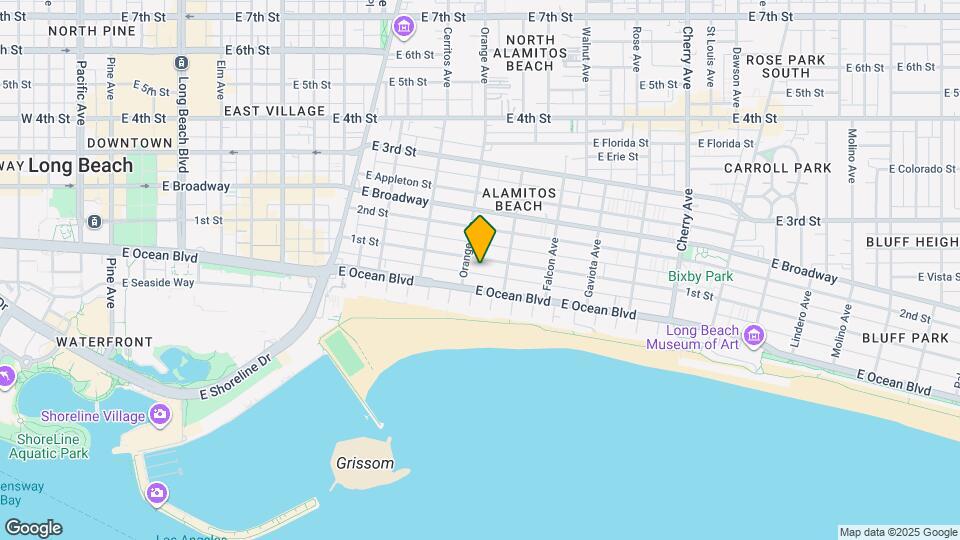 1224 E 1st St Map and Location Details