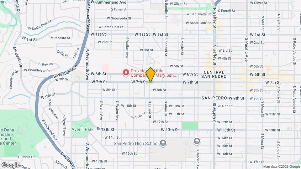 734 S Leland St Map and Location Details