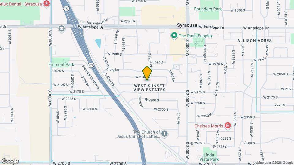 2272 W 2150 S Map and Location Details