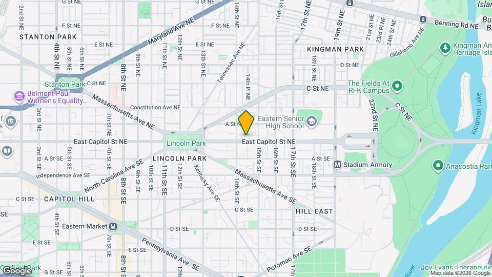 1422 East Capitol St NE Mapa y Detalles de la Ubicación