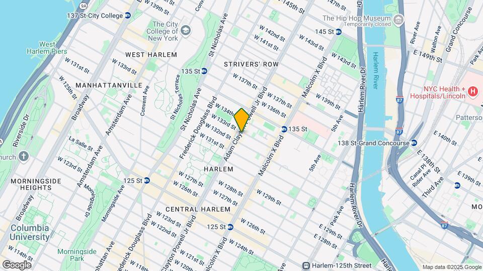 2257 Adam Clayton Powell Jr Blvd Map and Location Details