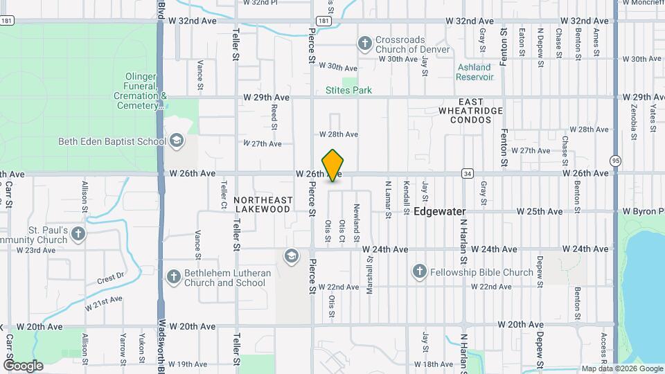 6685 W 25th Ln Map and Location Details