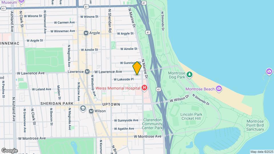 820 W Lakeside Pl, Unit A00C Map and Location Details