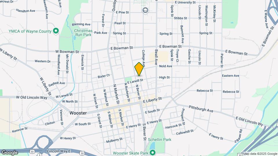 310 E Larwill St Map and Location Details