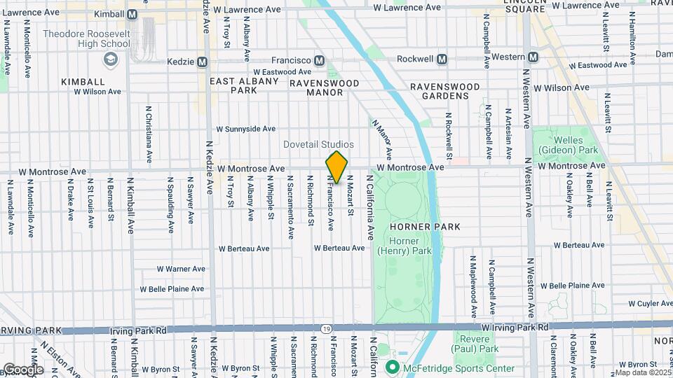 4327-4333 N Francisco Ave Mapa y Detalles de la Ubicación