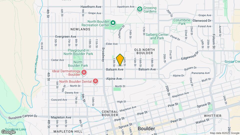 1325 Balsam Ave Map and Location Details