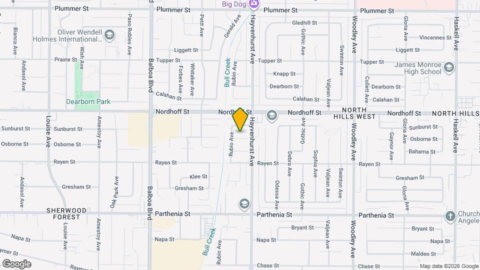 16625 Osborne St, Unit ADU Map and Location Details