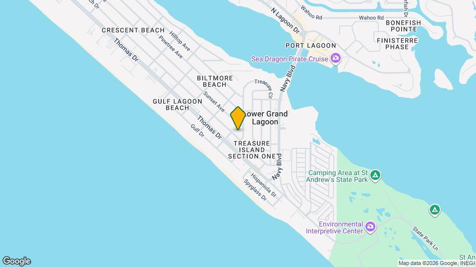 5204 Beach Dr, Unit A Mapa y Detalles de la Ubicación