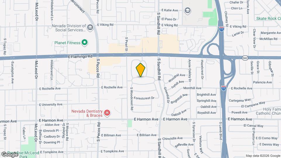 3689 N Rosecrest Cir Map and Location Details