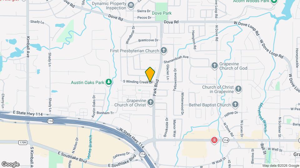 2109 S Winding Creek Dr Map and Location Details