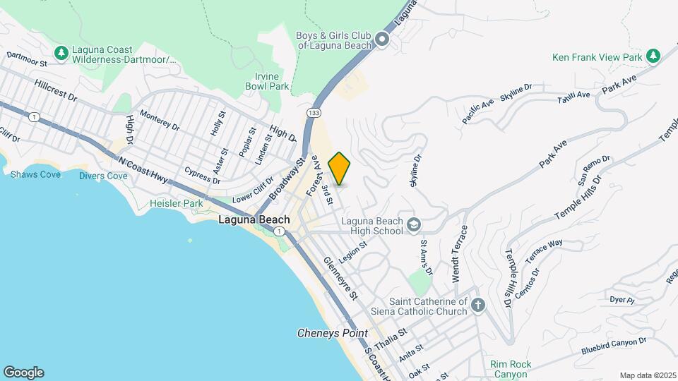 350 Loma Ter Map and Location Details